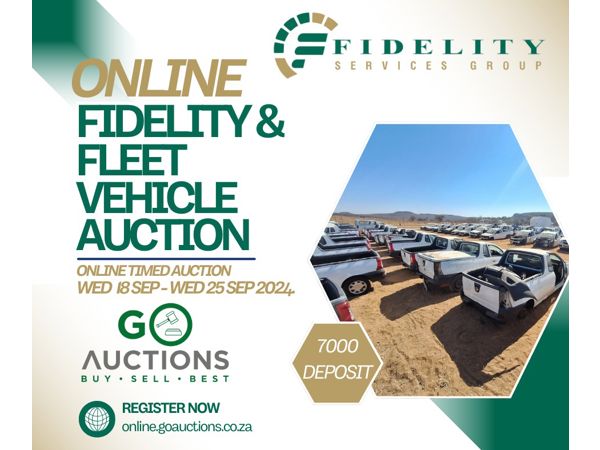 Online Fidelity & Fleet Vehicle Auction 18-25 Sep