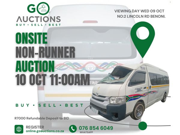 Online Non-Runner & Stater Auction 10 Oct