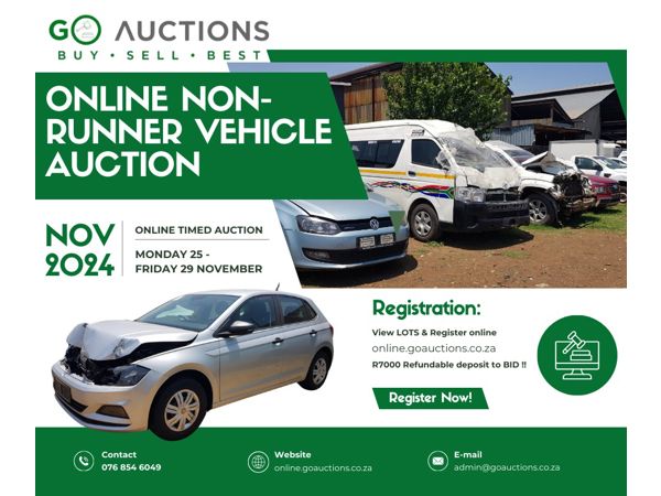 Online Non-Runner Timed Auction 25-29 Nov 2024
