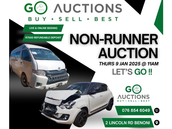 Live Non-Runner Auction 09 Jan 2025