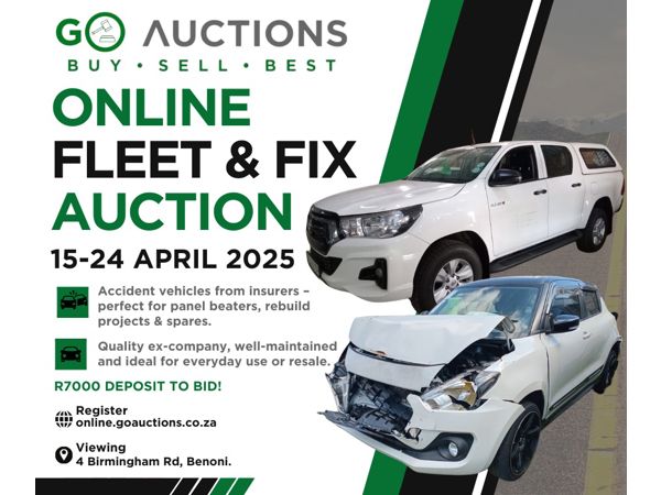 Online Fleet & Fix Auction 15-24 April 2025