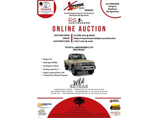 Toyota Landcruiser Mooihawe Old Age Home