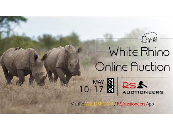 White Rhino Online Auction 10-17 May 2022